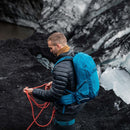Osprey Talon 22 Backpack worn outdoors, lifestyle picture
