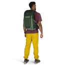 Osprey Talon 22 Backpack worn, full length back, Green Canopy/Pine Leaf