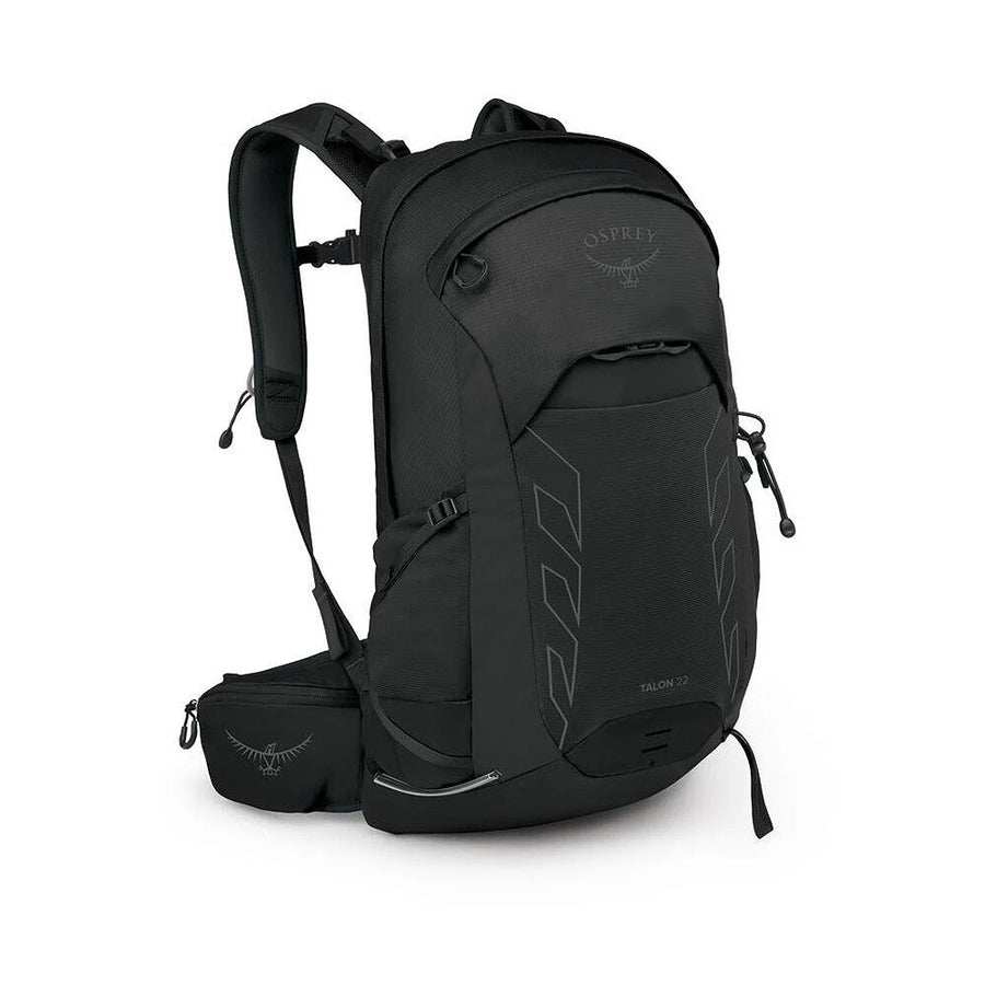 Osprey Talon 22 Backpack front view, Black Coal Grey

