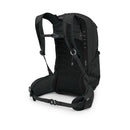 Osprey Talon 22 Backpack back view, Black Coal Grey