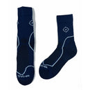 2x trutrek navy lightweight socks laid flat on a white background