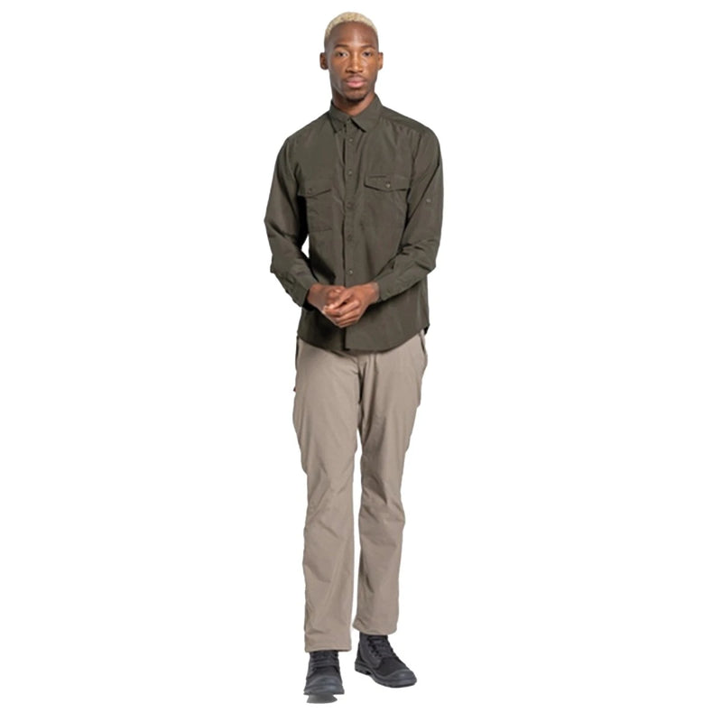 Craghoppers Kiwi Long Sleeve Shirt - Woodland Green - Great Outdoors Ireland