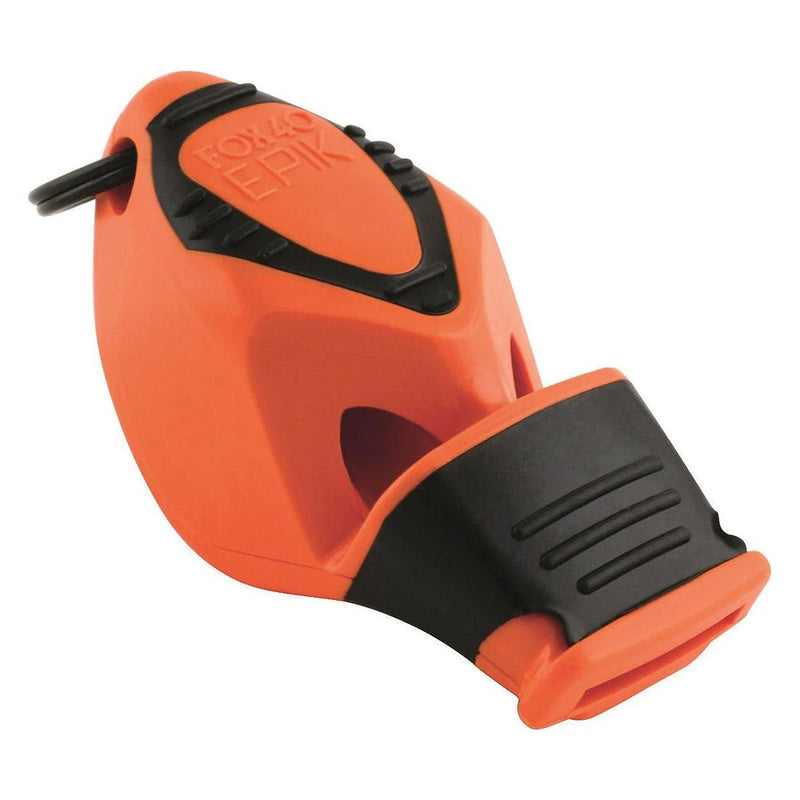 Fox 40 Epik CMG Safety Whistle and Strap - Orange - Great Outdoors Ireland