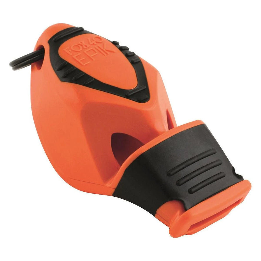 Fox 40 Epik CMG Safety Whistle and Strap - Orange - Great Outdoors Ireland