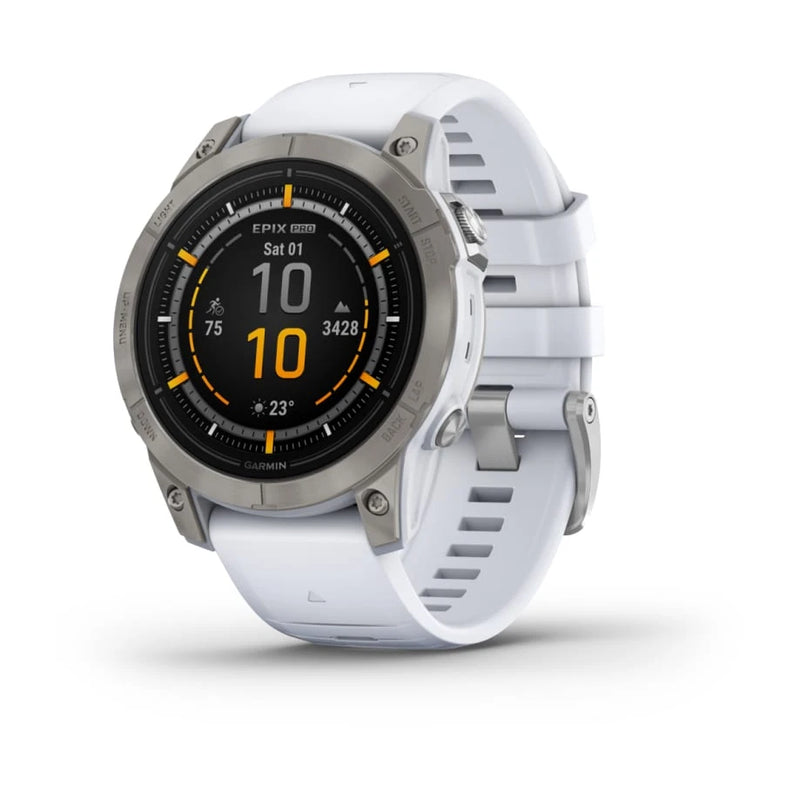Garmin Epix™ Pro 2 Sapphire | 47 mm - Titanium/Whitestone - Great Outdoors Ireland