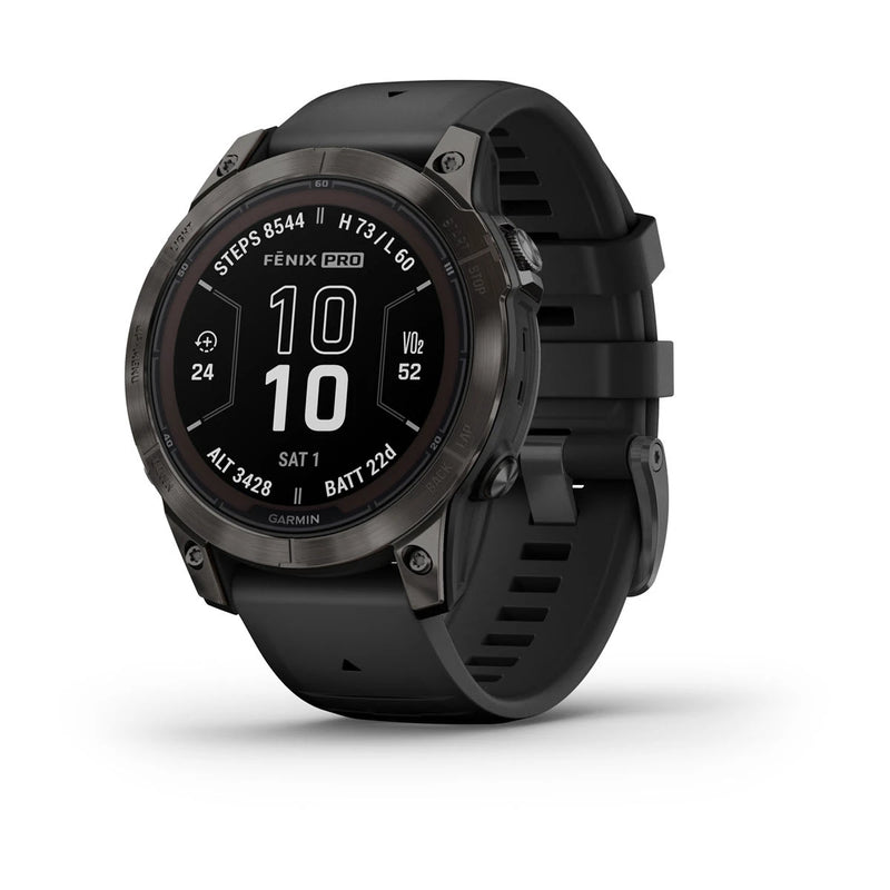 Garmin Fēnix® 7 Pro - Sapphire Solar - Carbon/Titanium - Great Outdoors Ireland