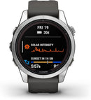 Garmin Fēnix® 7S Pro Solar - Silver/Grey - Great Outdoors Ireland