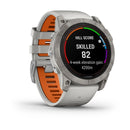 Garmin Fēnix® 7X Pro Sapphire Solar - Grey Fog/Orange - Great Outdoors Ireland