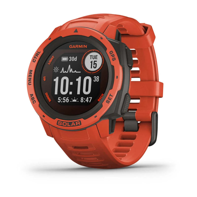 Garmin Instinct® Solar - Flame Red - Great Outdoors Ireland