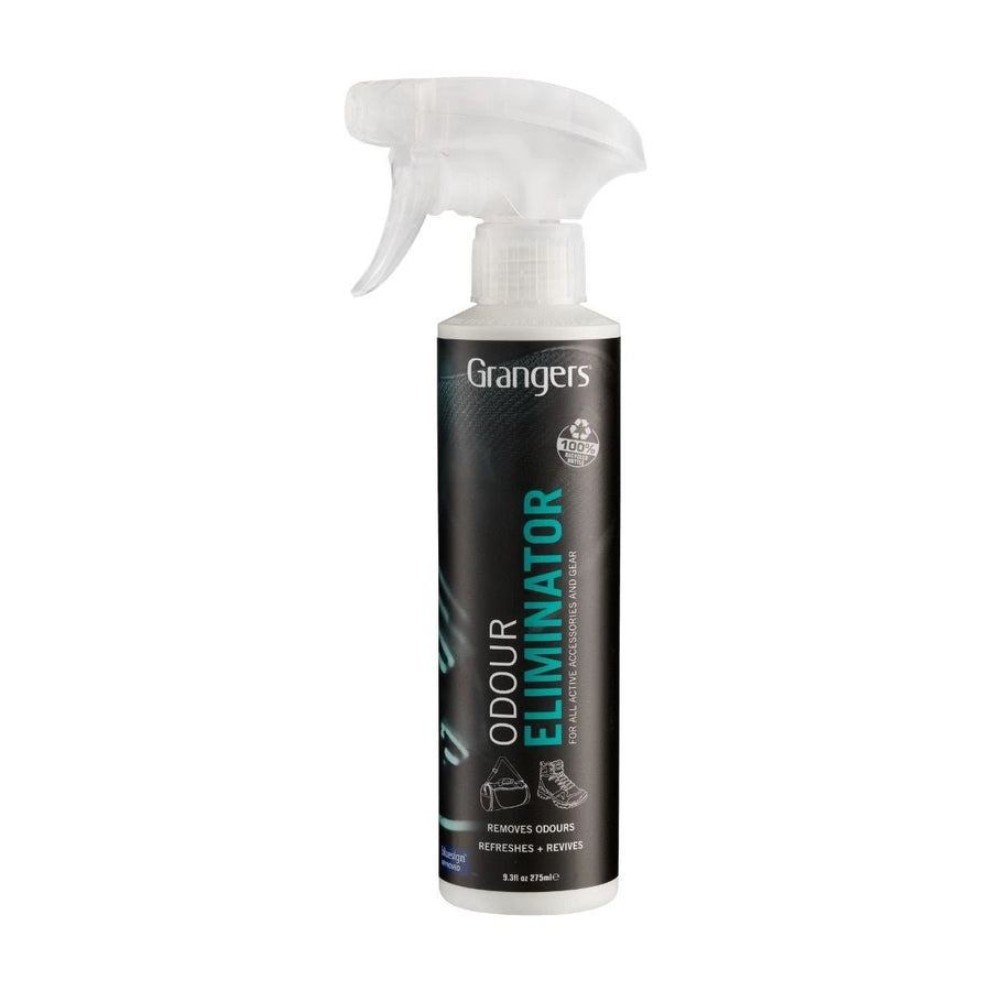 Grangers Odour Eliminator in a 275ml spray bottle on a white background