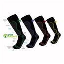 Great Outdoors Ireland GOski Technical Ski Sock - Charcoal/Blue - Great Outdoors Ireland