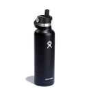 Hydroflask 21 oz Standard Flex Straw Cap - Black - Great Outdoors Ireland