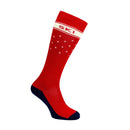 Manbi Performance Pattern Sock - Aprés Ski Red - Great Outdoors Ireland