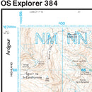 Ordnance Survey U.K. Explorer 384 - Glen Coe & Glen Etive 1:25,000 - Great Outdoors Ireland