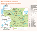 Ordnance Survey U.K. Explorer 384 - Glen Coe & Glen Etive 1:25,000 - Great Outdoors Ireland