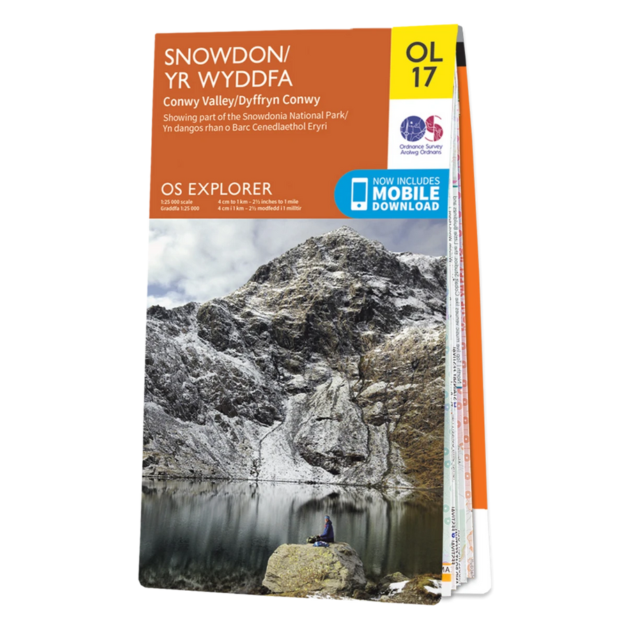Ordnance Survey U.K. Explorer OL17 - Map of Snowdon 1:25,000 - Great Outdoors Ireland