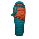 Rab Ascent 500 Down Sleeping Bag Left Hand Zip (-5C) - Marina Blue - Great Outdoors Ireland