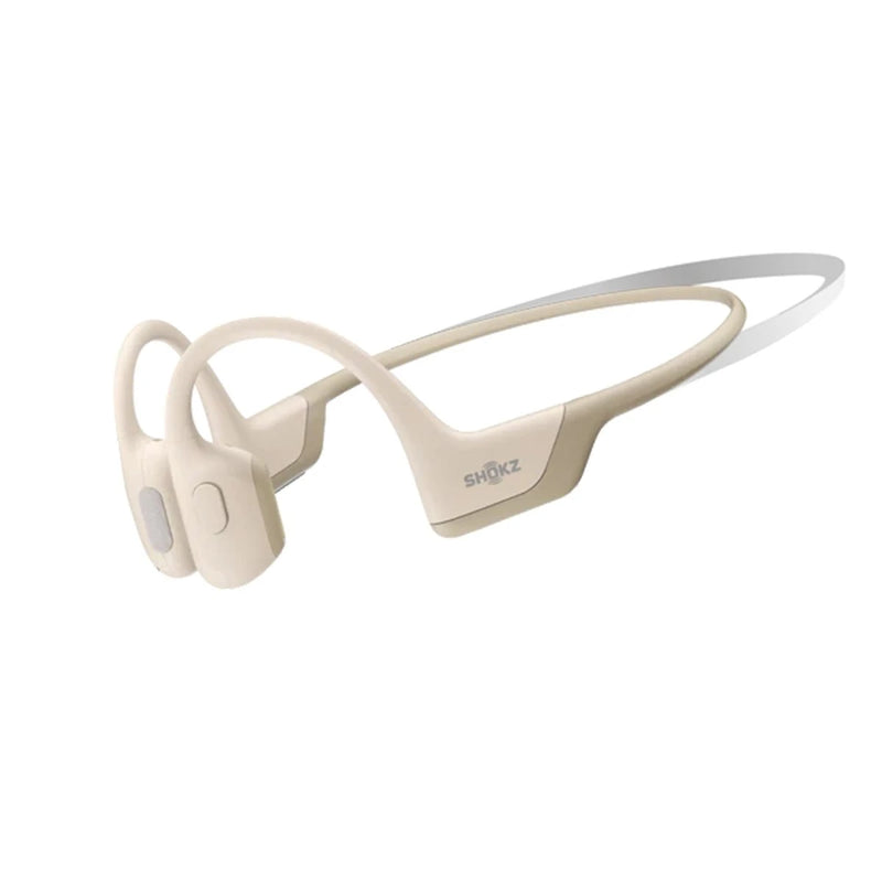 Shokz OpenRun Headphones Pro Mini - Beige - Great Outdoors Ireland