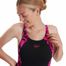 Speedo Hyperboom Splice Muscleback Legsuit - Black/pink - Great Outdoors Ireland