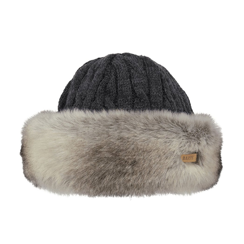 Barts Fur Cable Bandhat - Heather Brown - Great Outdoors Ireland
