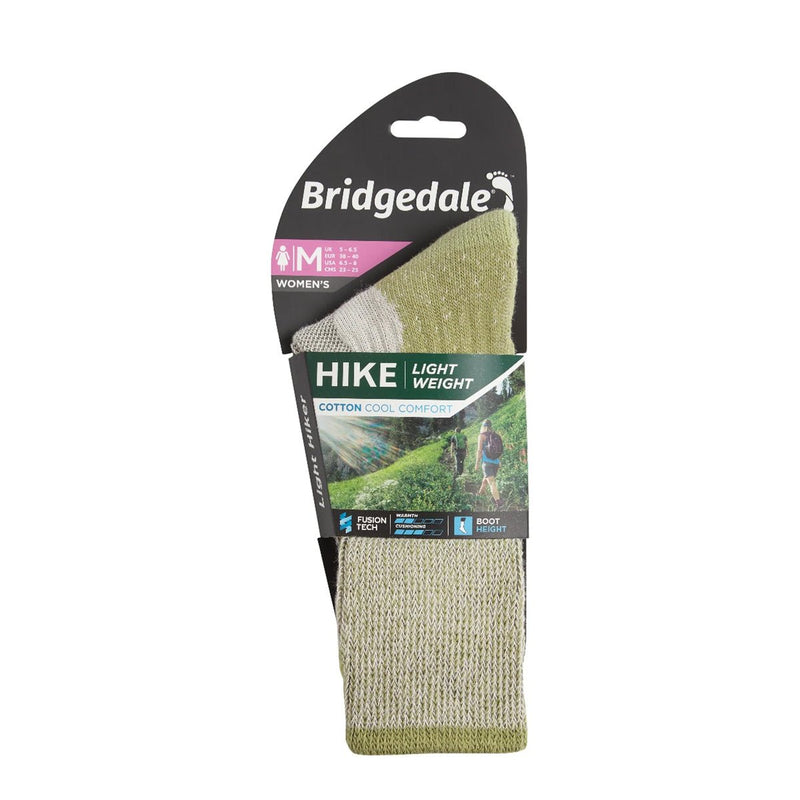 Bridgedale HIKE Lightweight Coolmax Comfort Boot - Spring Green - Great Outdoors Ireland