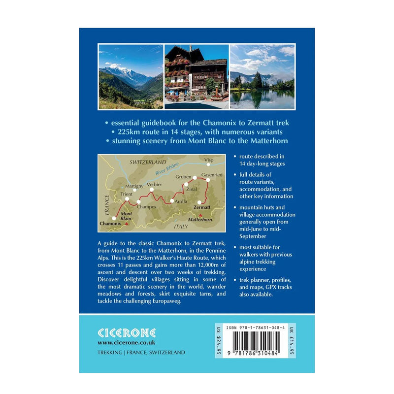 Cicerone Chamonix To Zermatt - Great Outdoors Ireland