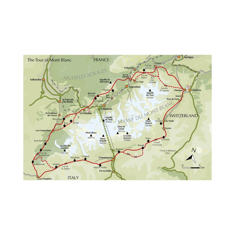 Cicerone Trekking The Tour Mont Blanc - Great Outdoors Ireland