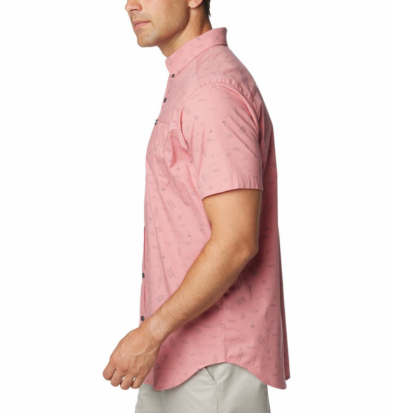 Columbia Rapid Rivers™ Printed Short Sleeve Shirt - Pink - Great Outdoors Ireland