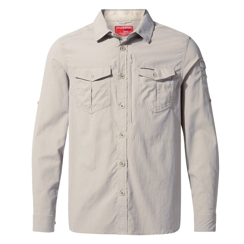 Craghoppers Nosilife Advanced II Long Sleeve Shirt - Parchment - Great Outdoors Ireland