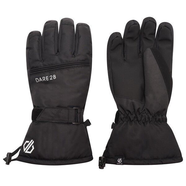 Dare 2b Worthy Waterproof Ski Gloves - Black - Great Outdoors Ireland