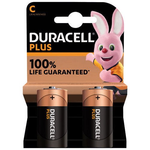Duracell Plus C Battery Alkaline - Great Outdoors Ireland