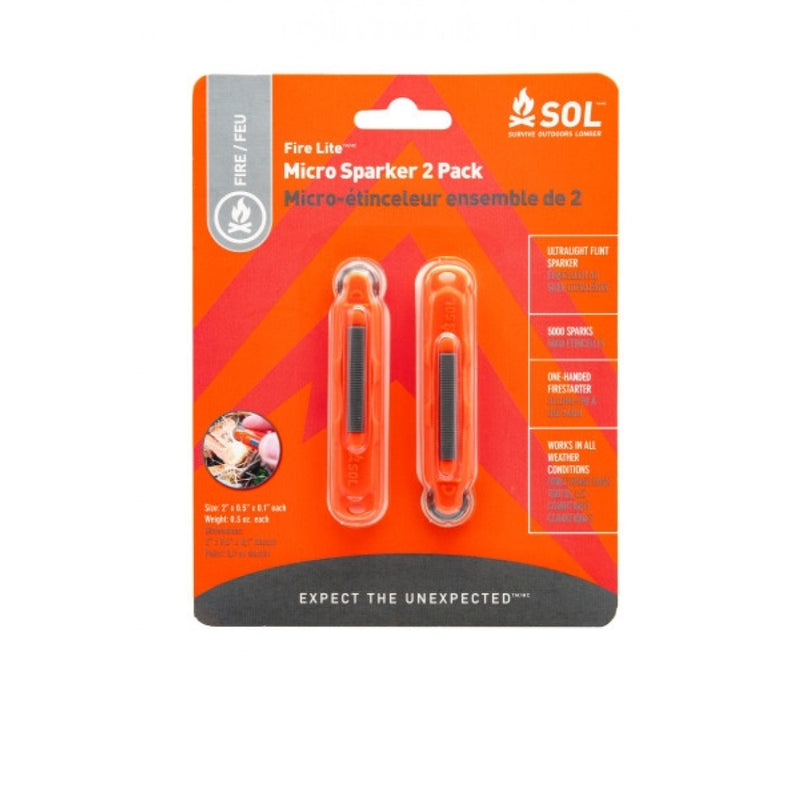 Survive Outdoors Longer Fire Lite™ Micro Sparker 2 Pack- Great Outdoors Ireland
