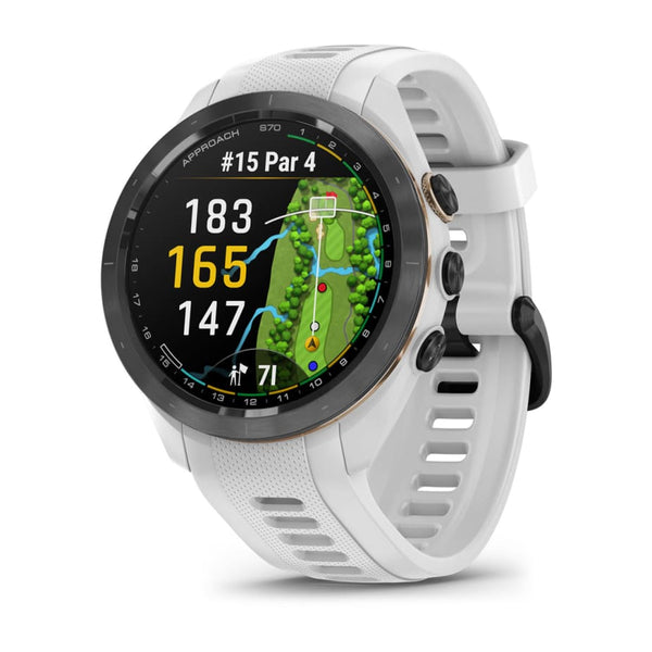 Garmin Approach® S70 - 42 mm - Black/White Silicone - Great Outdoors Ireland