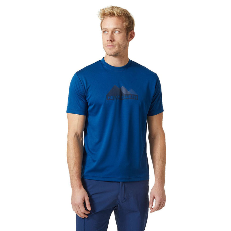 Helly Hansen Technical Graphic T-Shirt - Blue - Great Outdoors Ireland