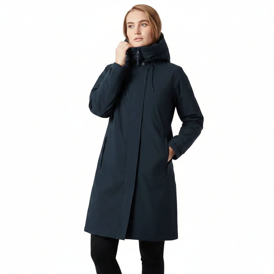 Helly Hansen Victoria Insulated Raincoat - Navy - Great Outdoors Ireland