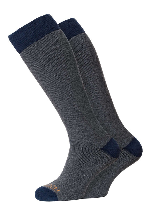 Horizon Socks Winter Sport Merino 2 Pack - Charcoal/Navy - Great Outdoors Ireland