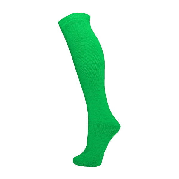 Manbi 24" Plain Tube Ski Sock - Neon Green - Great Outdoors Ireland