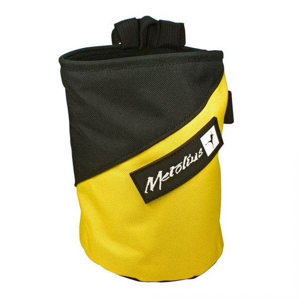 Metolius Competition Stripe Chalk Bag - Yellow - Great Outdoors Ireland