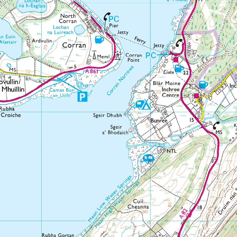 Ordnance Survey U.K. Explorer 384 - Glen Coe & Glen Etive 1:25,000 - Great Outdoors Ireland