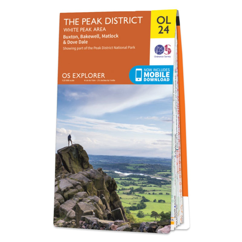 Ordnance Survey U.K. Explorer OL24 - The Peak District - White Peak Area 1:25,000 - Great Outdoors Ireland