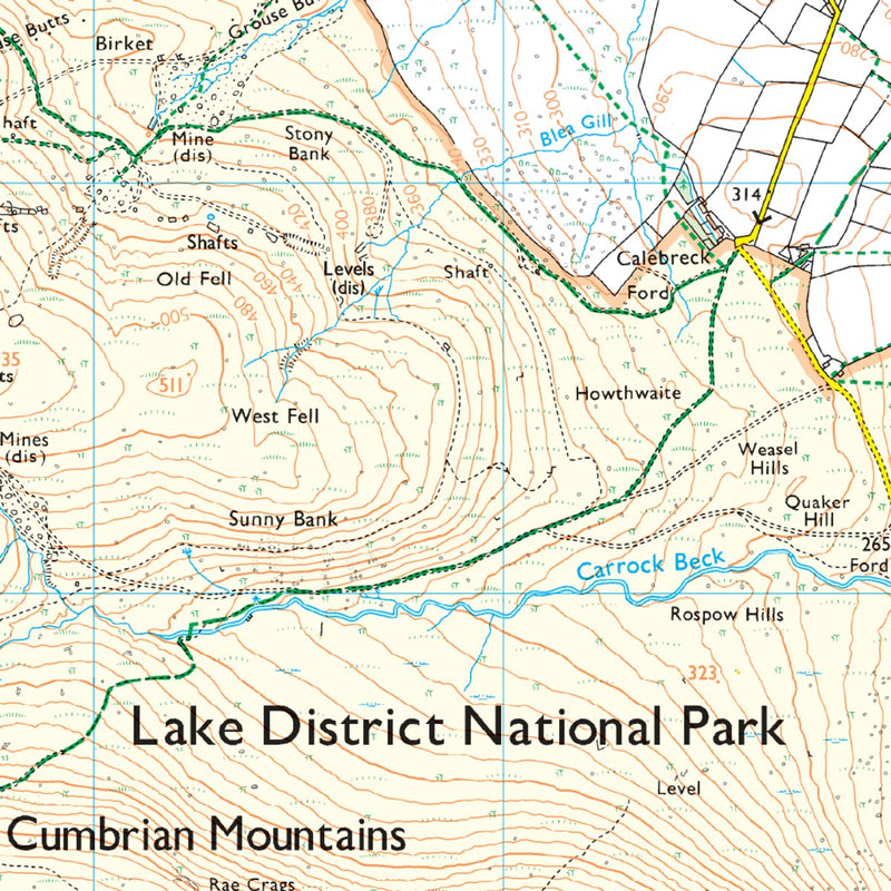 Ordnance Survey U.K. Explorer OL5 - The Lake District: North-eastern area 1:25,000 - Great Outdoors Ireland