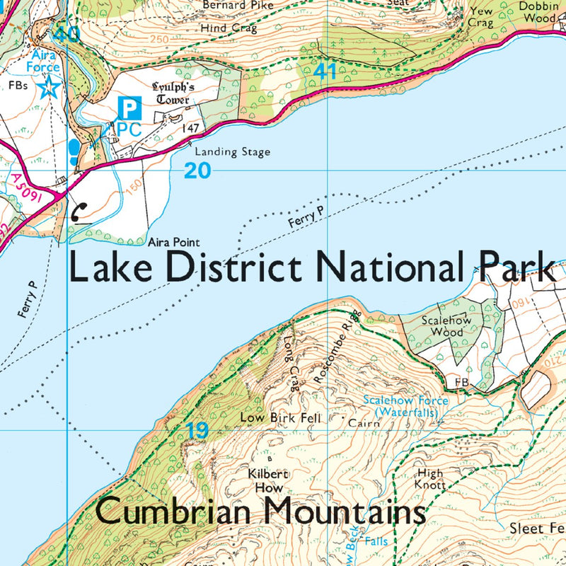 Ordnance Survey U.K. Explorer OL5 - The Lake District: North-eastern area 1:25,000 - Great Outdoors Ireland