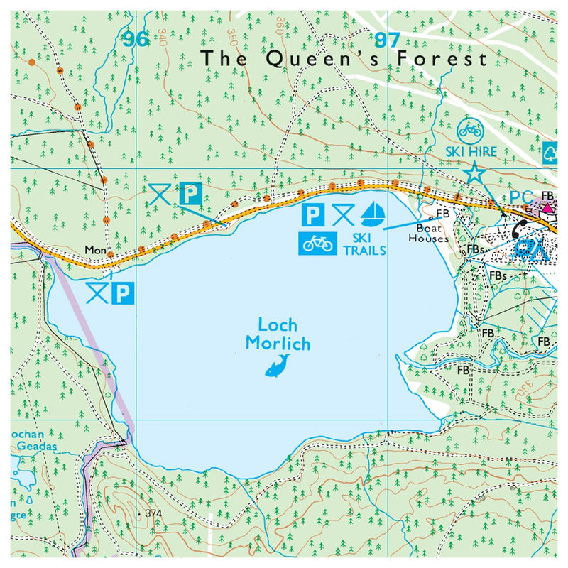 Ordnance Survey U.K. Explorer OL57 - Cairn Gorm & Aviemore 1:25,000 - Great Outdoors Ireland