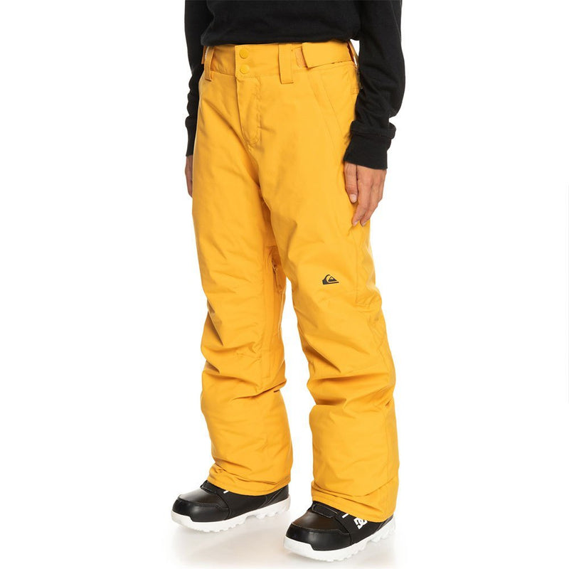 Quiksilver Estate Kids Ski Pant - Mineral Yellow - Great Outdoors Ireland