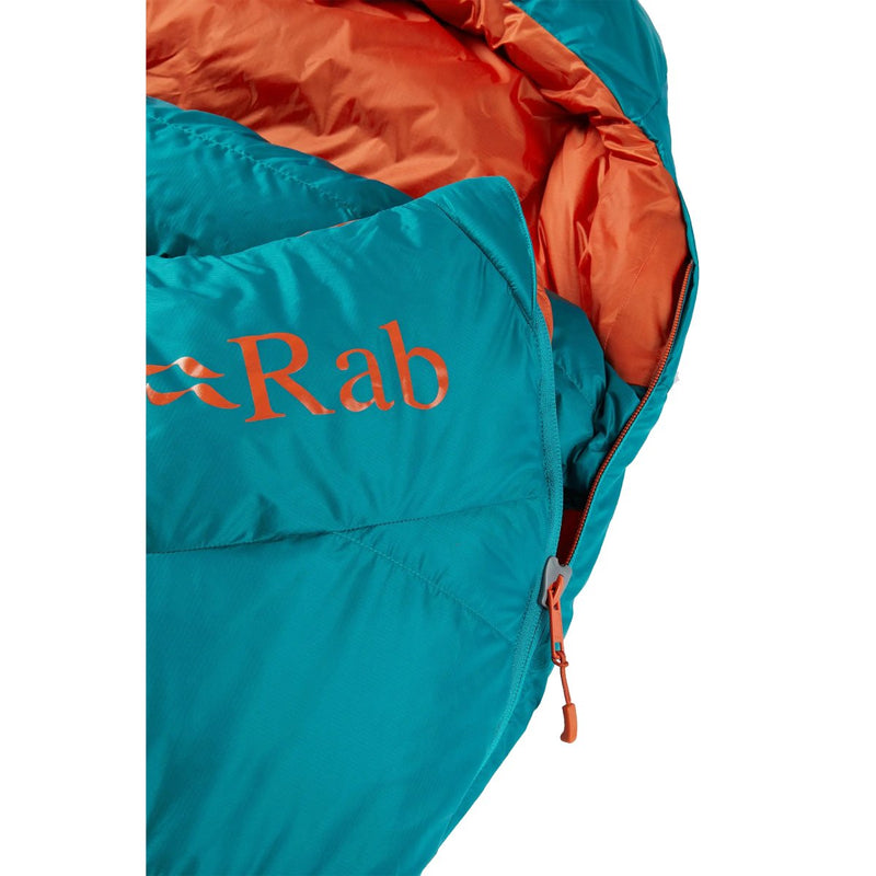Rab Ascent 500 Down Sleeping Bag Left Hand Zip (-5C) - Marina Blue - Great Outdoors Ireland