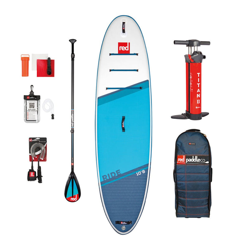 Red Paddle Co. 10’8″ Ride Carbon 50 Paddle Board Package - Great Outdoors Ireland