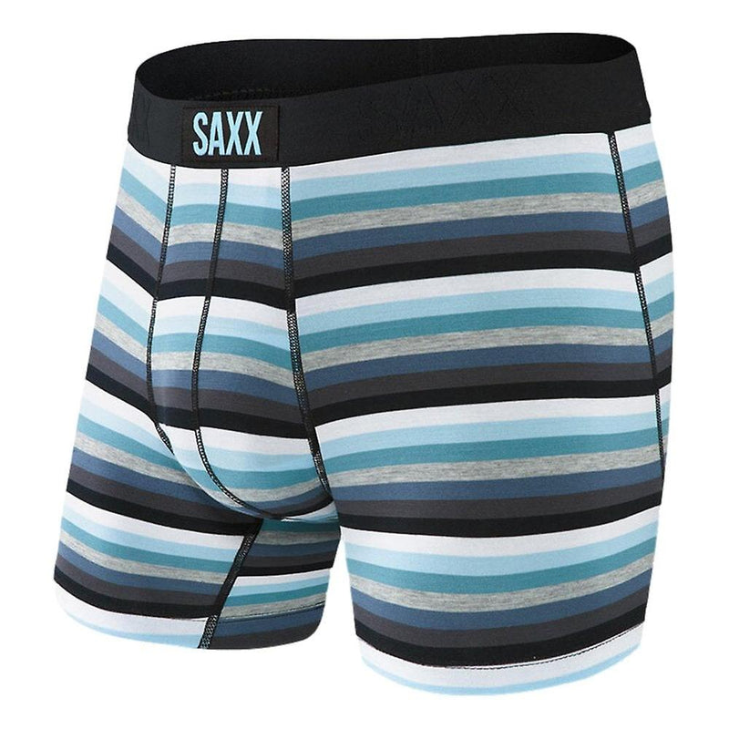 Saxx Vibe Boxer Brief - Grey Pop Stripe - Great Outdoors Ireland