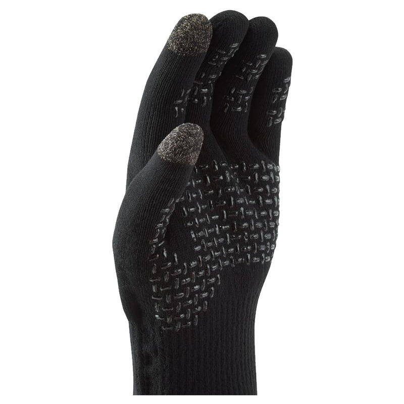 SealSkinz Anmer Waterproof All Weather Ultra Grip Knitted Glove - Black - Great Outdoors Ireland