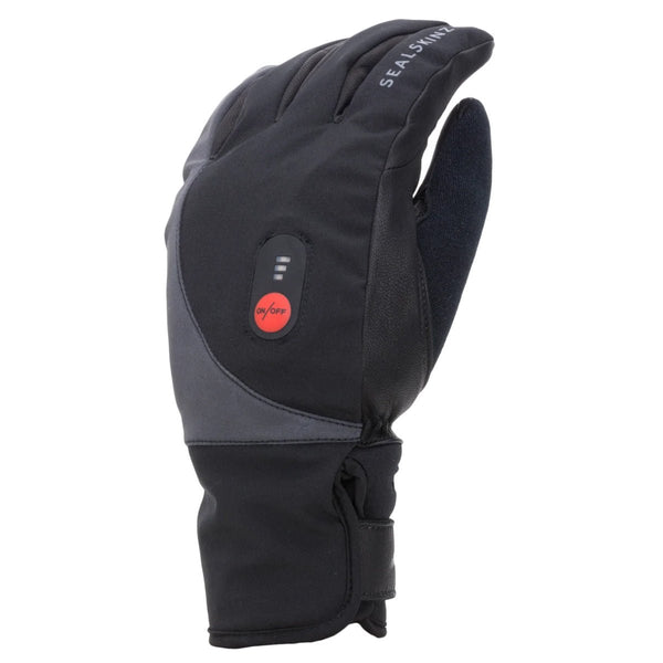 SealSkinz Upwell Waterproof Heated Cycle Glove - Black - Great Outdoors Ireland