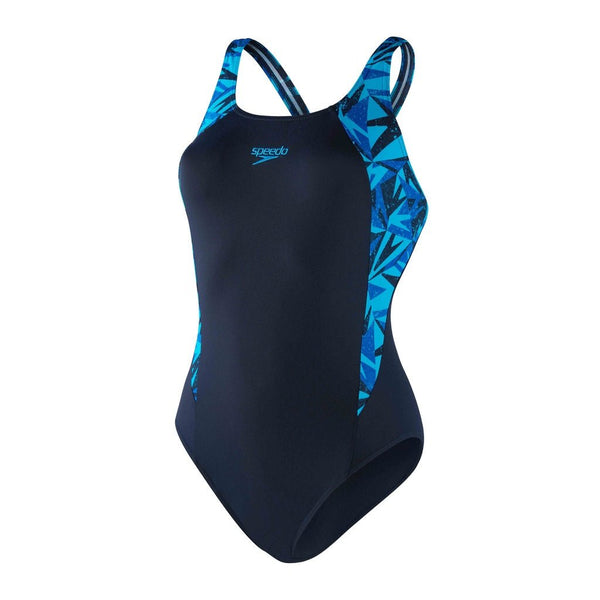 Speedo Eco Endurance+ Hyperboom Splice Muscleback Swimsuit - Black/blue - Great Outdoors Ireland